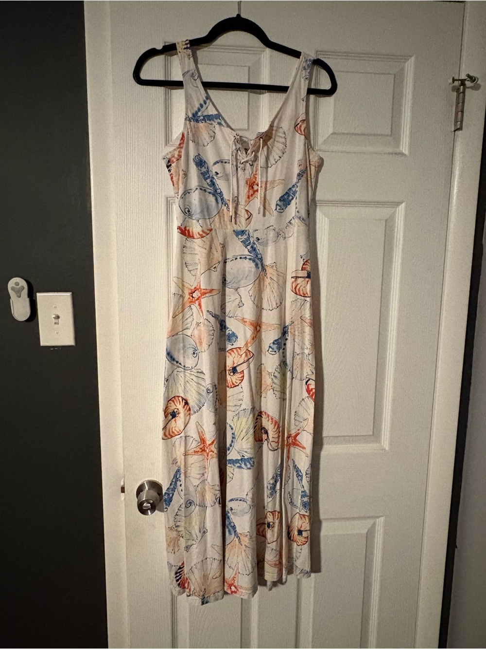 CHAPS beachy seashell midi dress